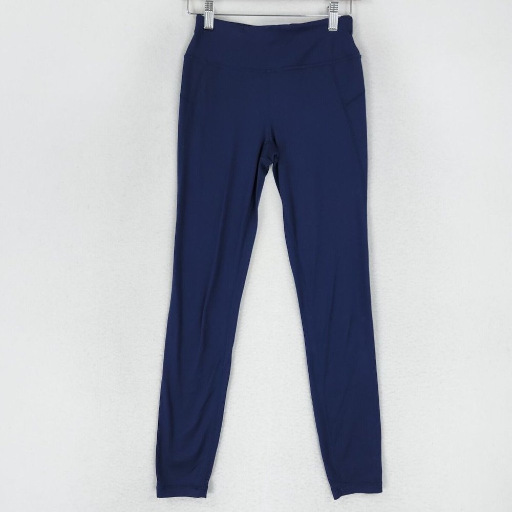 Sweaty Betty Leggings Womens Extra Small Navy Blue All Day Full Length Athletic